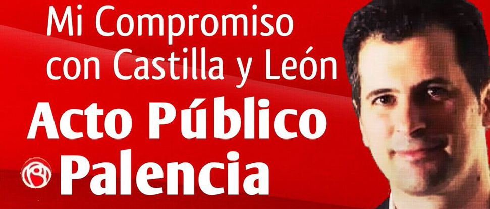 Luis Tudanca protagonizar&aacute; el pr&oacute;ximo d&iacute;a 17 de Septiembre un acto p&uacute;blico en Palencia