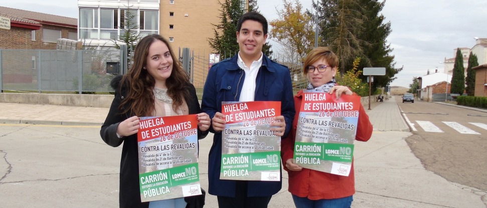 Juventudes Socialistas de Carri&oacute;n promueve una campa&ntilde;a de apoyo a las movilizaciones estudiantiles