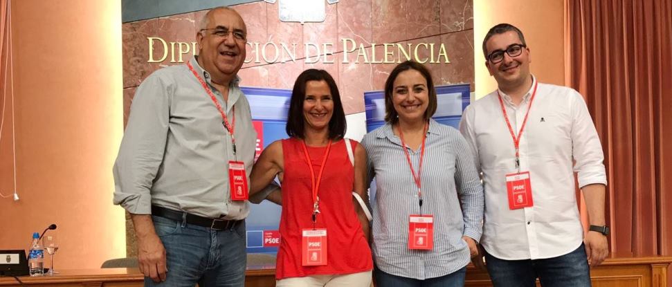 Miriam Andr&eacute;s, Agust&iacute;n Mart&iacute;nez, M&ordf; Luz Mart&iacute;nez y Antonio Casas, delegados al 39&ordm; Congreso del PSOE