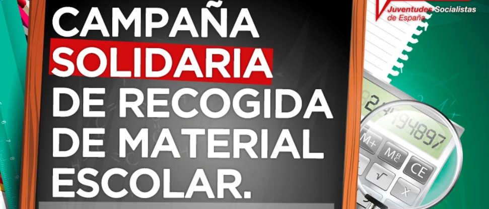 Juventudes Socialistas de Palencia inicia una campa&ntilde;a de recogida de material escolar